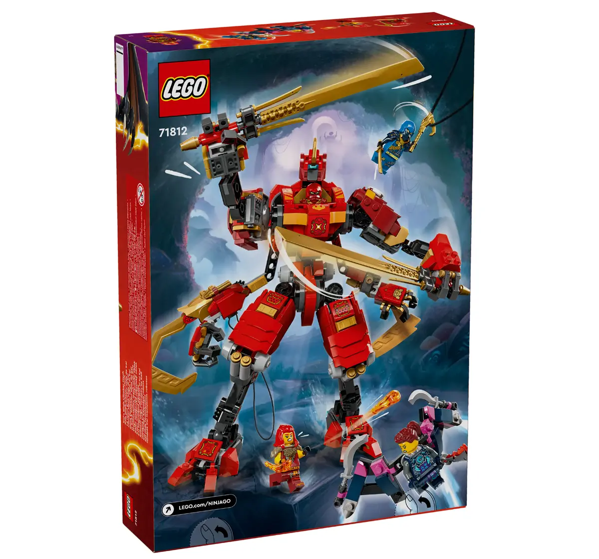 LEGO NINJAGO Kais Ninja Climber Mech Toy Set 71812 (1212 Pieces)