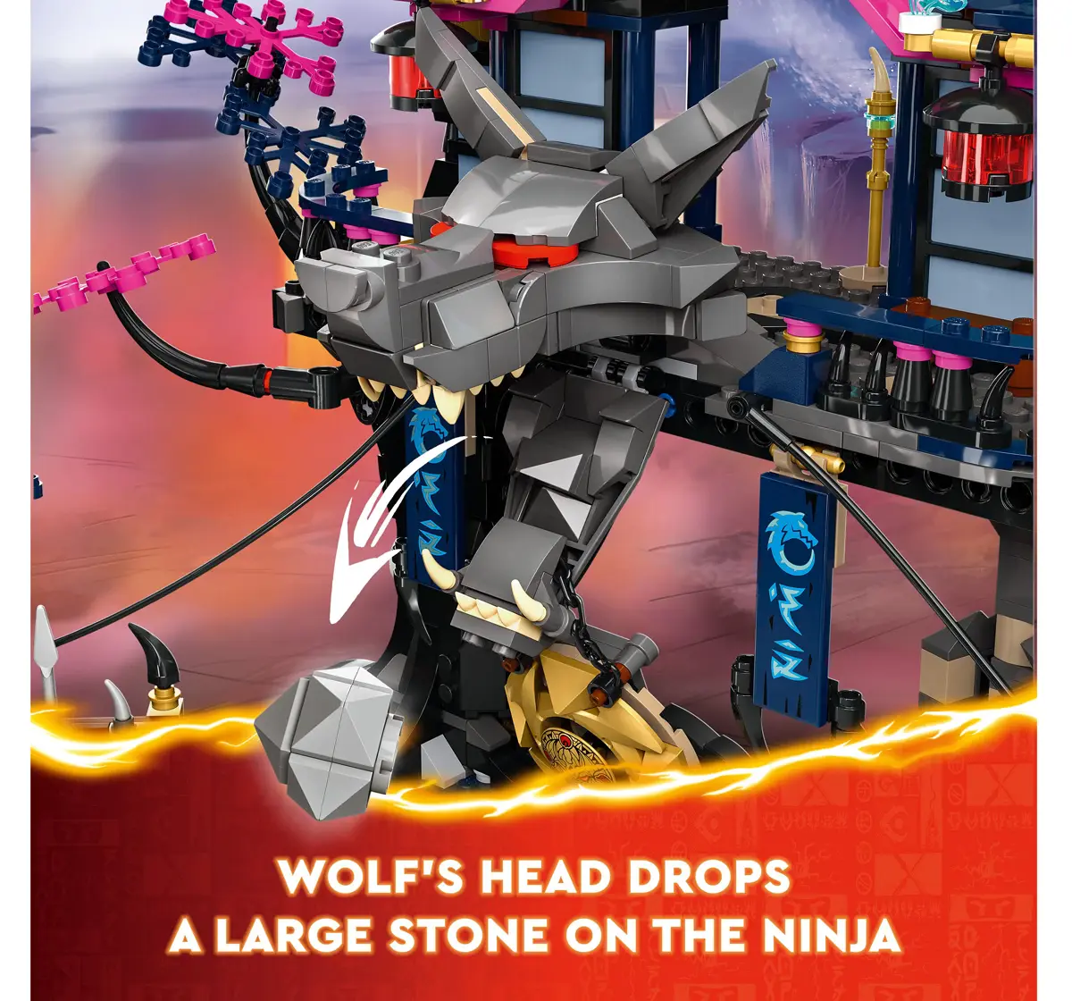 LEGO NINJAGO Wolf Mask Shadow Dojo Toy Set 71813 (1190 Pieces)