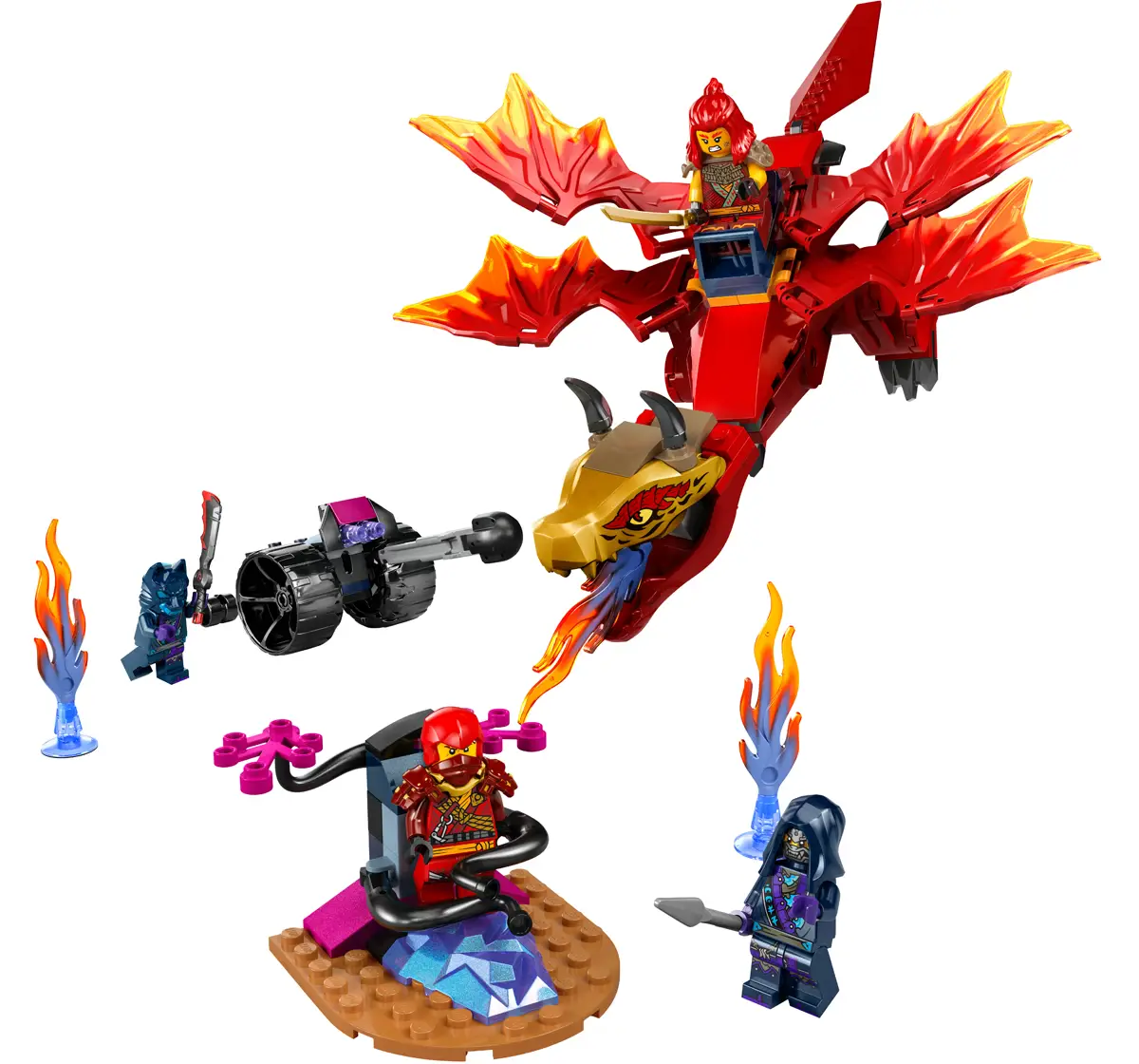 LEGO NINJAGO Kais Source Dragon Battle Set 71815 (1212 Pieces)