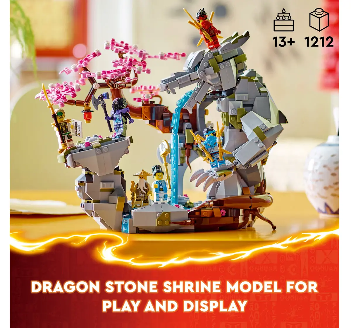 LEGO NINJAGO Dragon Stone Shrine Toy Set 71819 (1212 Pieces)