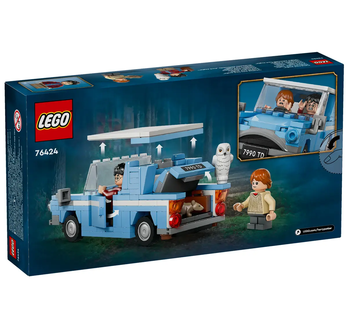 LEGO Harry Potter Flying Ford Anglia Car Toy 76424 (1212 Pieces)