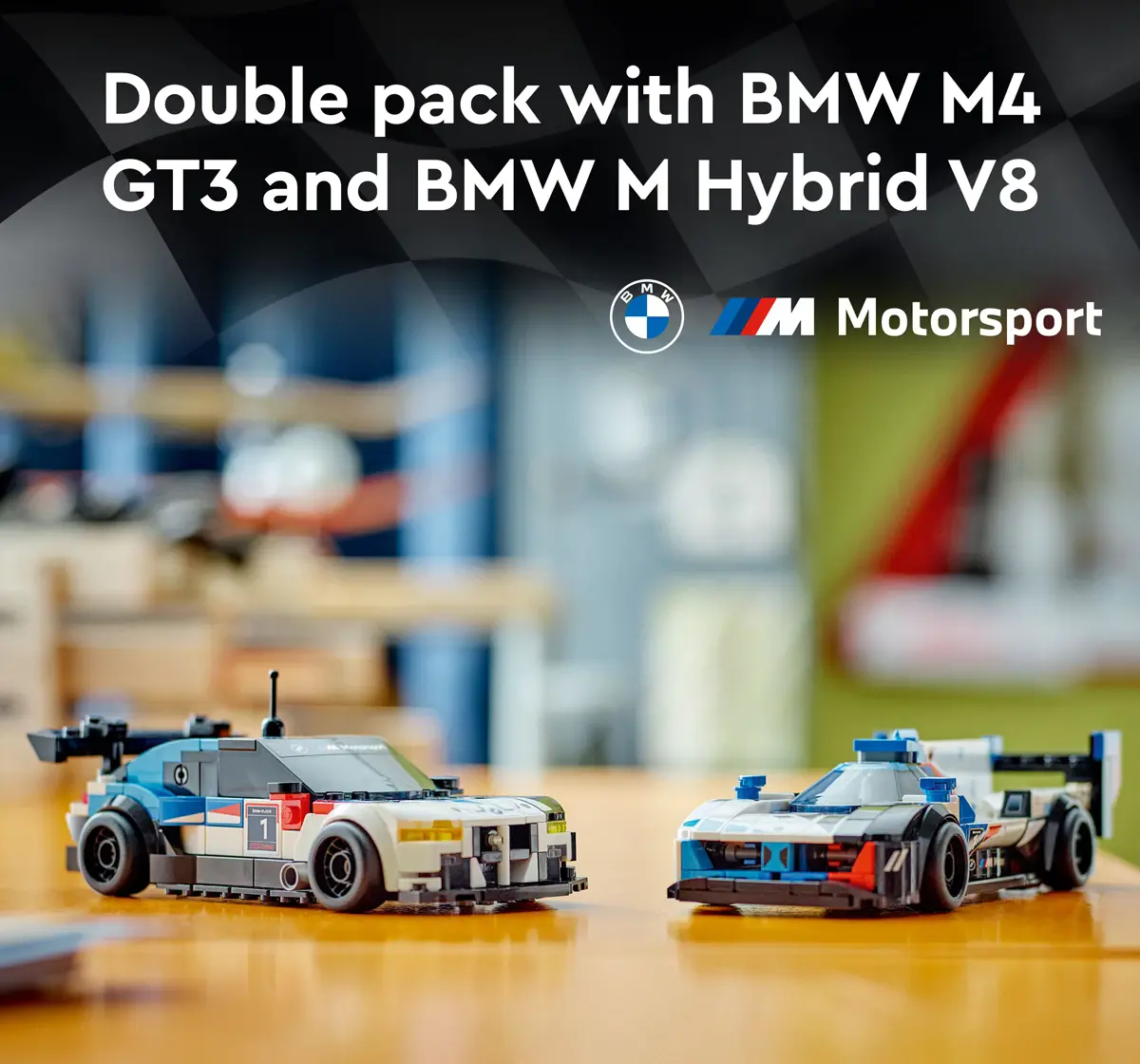 LEGO Speed Champions BMW M4 GT3 & BMW M Hybrid V8 Race Cars 76922 (676 Pieces)