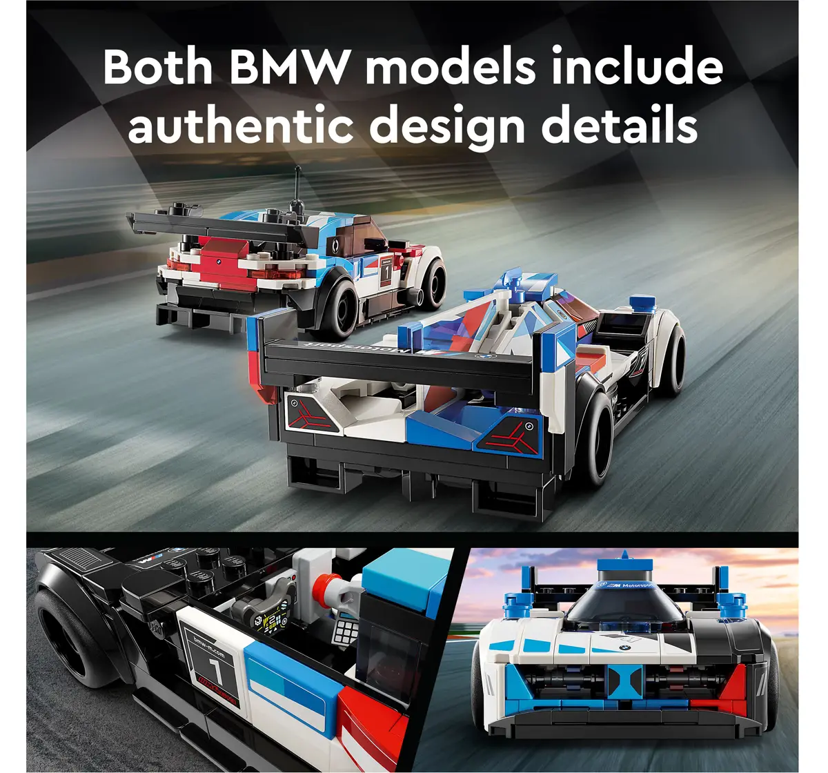 LEGO Speed Champions BMW M4 GT3 & BMW M Hybrid V8 Race Cars 76922 (676 ...