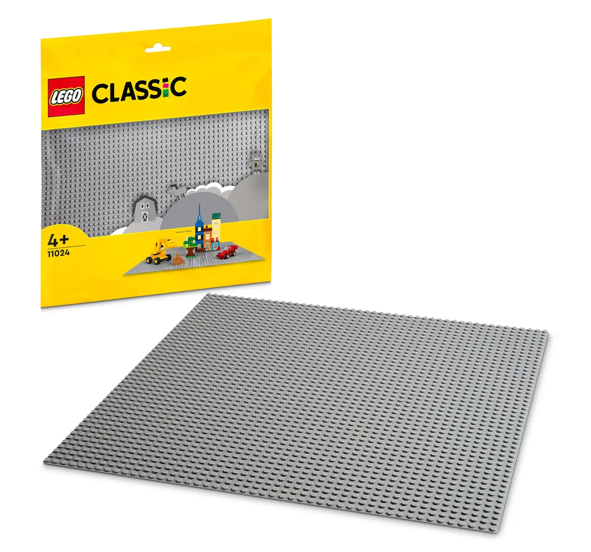 LEGO Classic Gray Baseplate 11024 Building Kit for Kids (1 Piece)