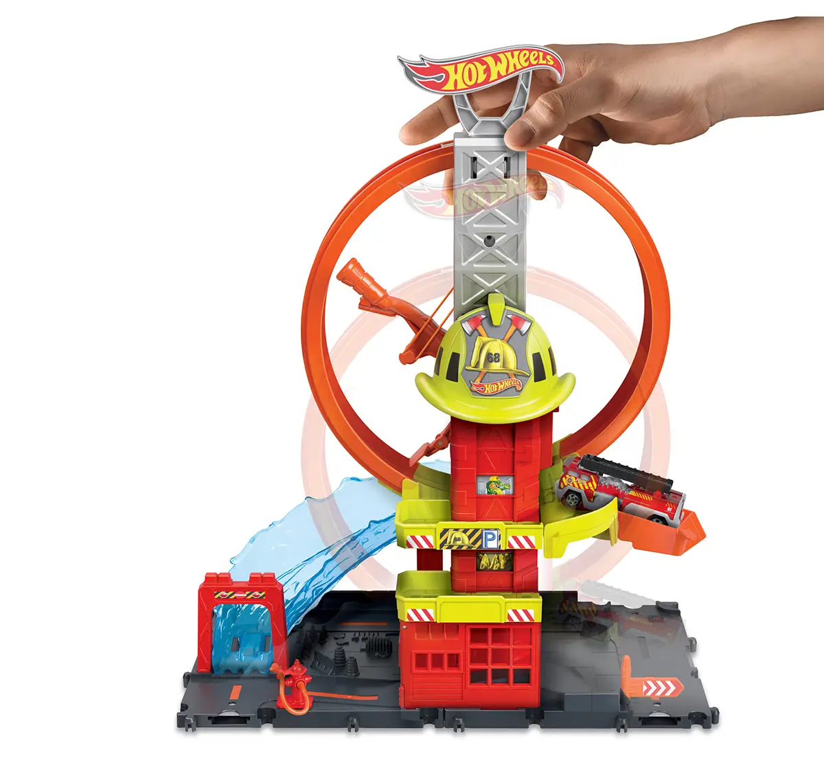 Hot Wheels City Super Loop Fire Stunt Station, 7Y+