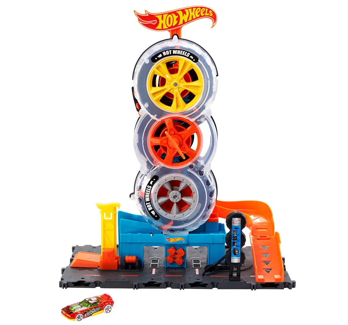 Hot Wheels City Super Twist Tire Shop, 4Y+