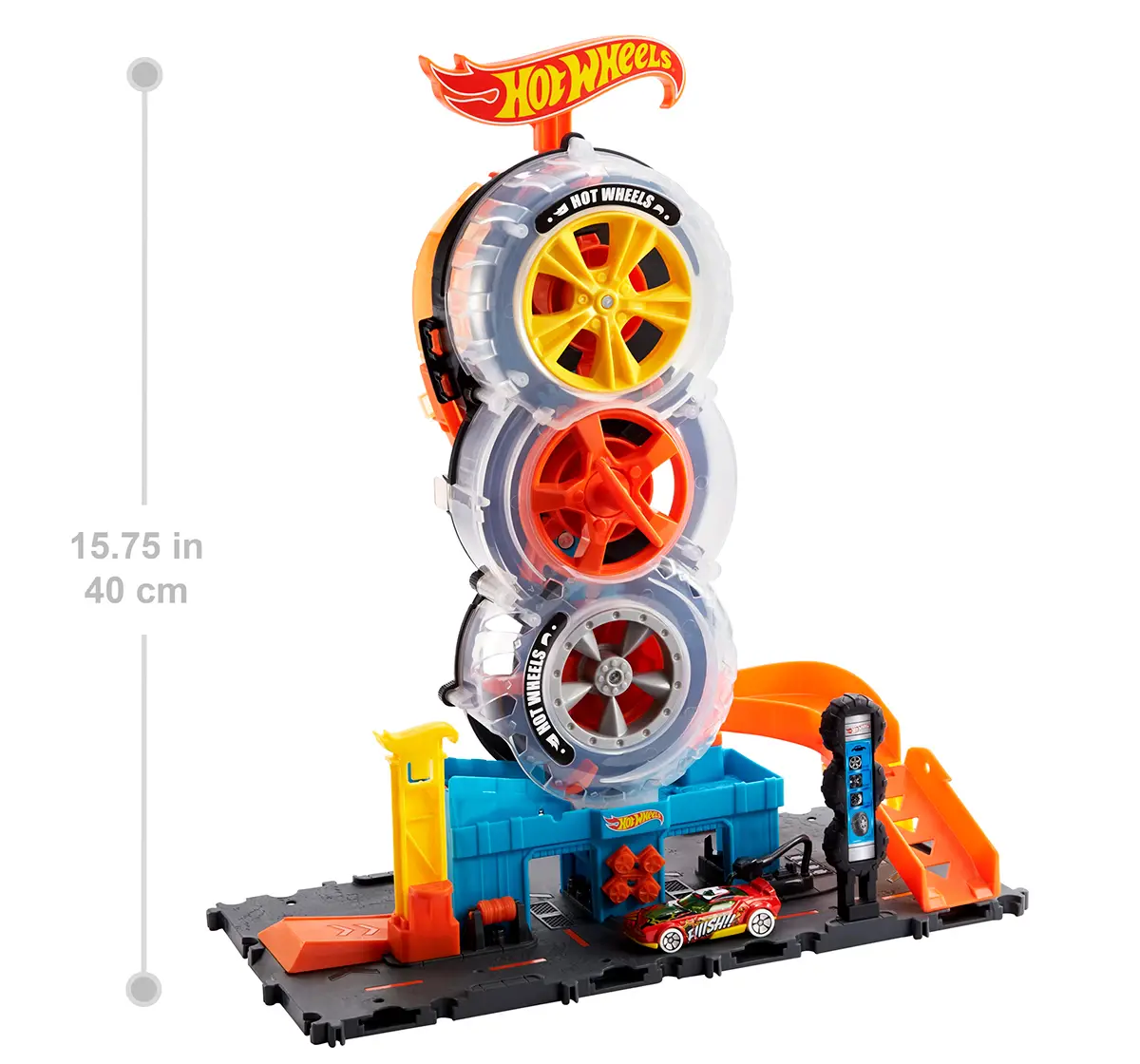 Hot Wheels City Super Twist Tire Shop, 4Y+