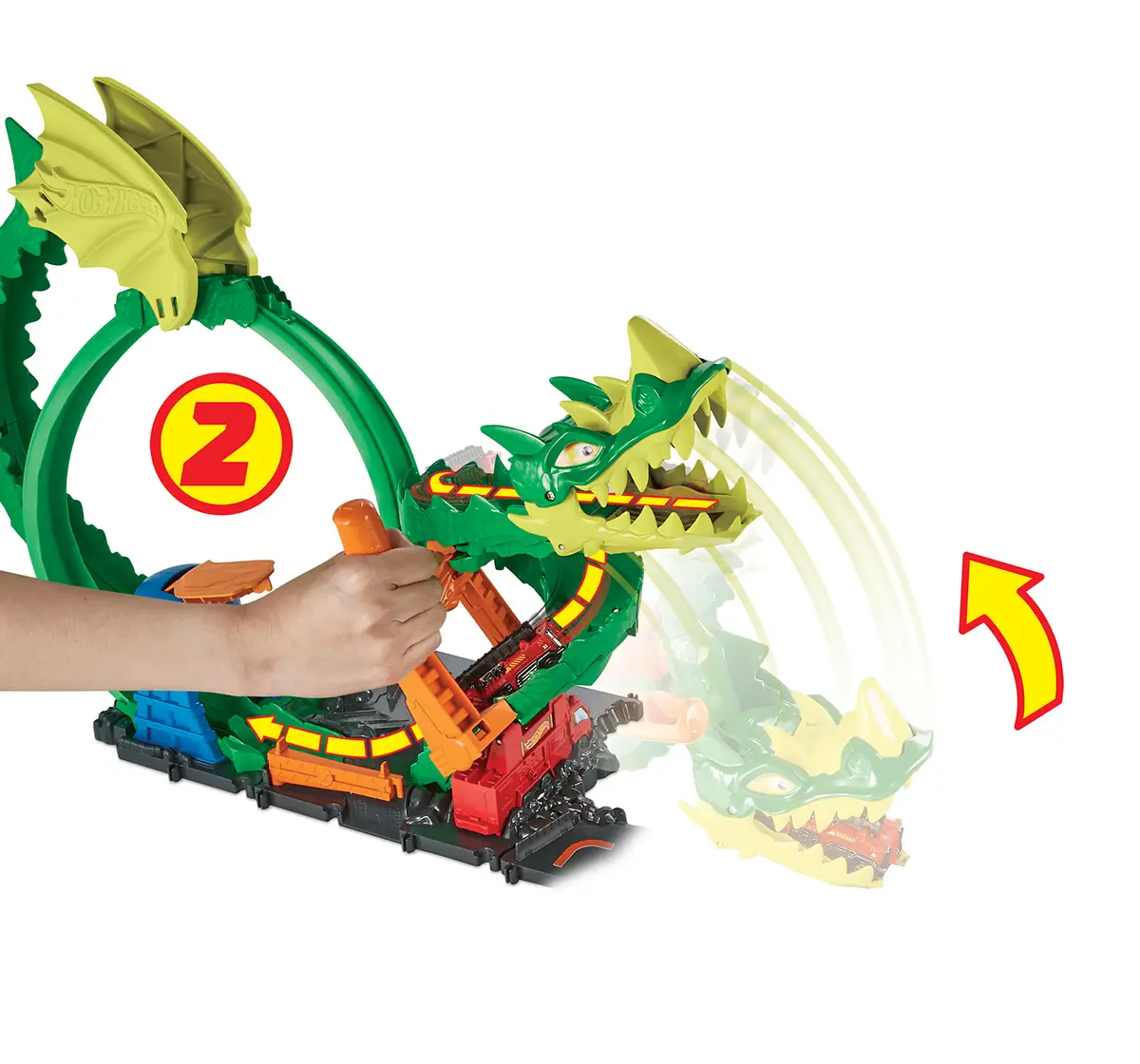 Hot Wheels Dragon Drive Firefight,Boys,5Y+,Multicolour