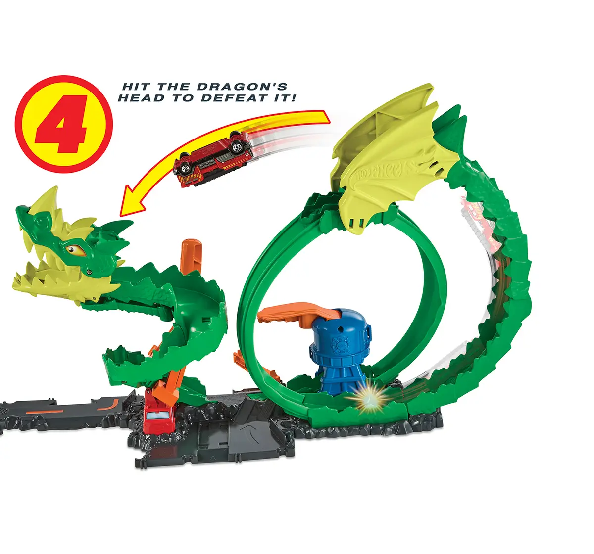 Hot Wheels Dragon Drive Firefight,Boys,5Y+,Multicolour