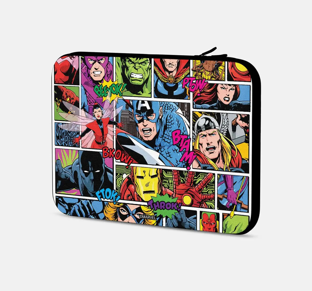 Macmerise Comic Superheroes Mashup Laptop Sleeve 15 Inches, 6Y+