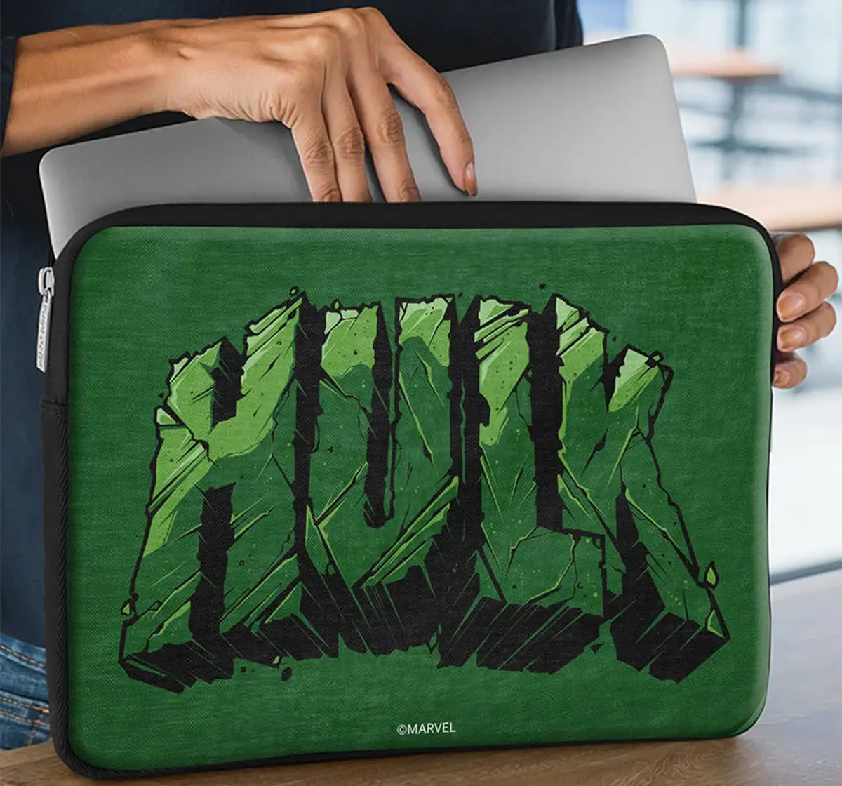 Macmerise Hulk Typo Laptop Sleeve 15 Inches, 6Y+