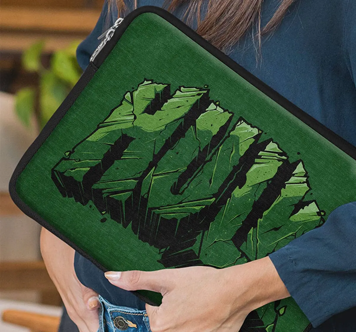 Macmerise Hulk Typo Laptop Sleeve 15 Inches, 6Y+
