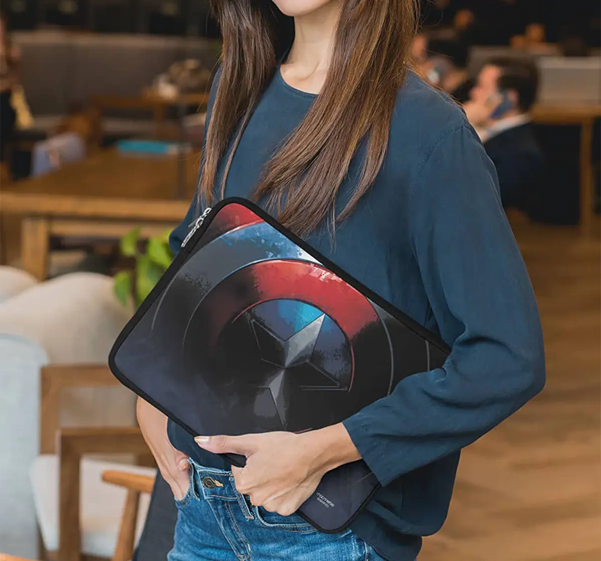 Macmerise Grunge Cap Shield Laptop Sleeve 13 Inches, 6Y+