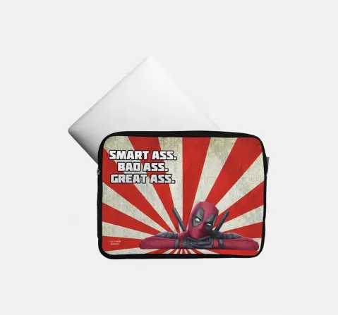 Macmerise Smart Ass Deadpool Laptop Sleeve 13 Inches, 6Y+