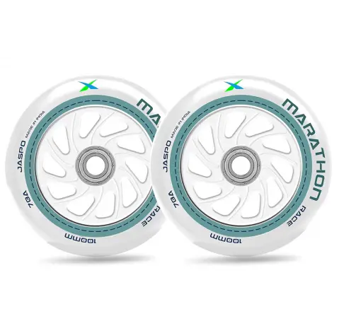 Jaspo Inline PU Wheels 100MM Inline Skates Wheels Marathon, Pack of 2, 5Y+