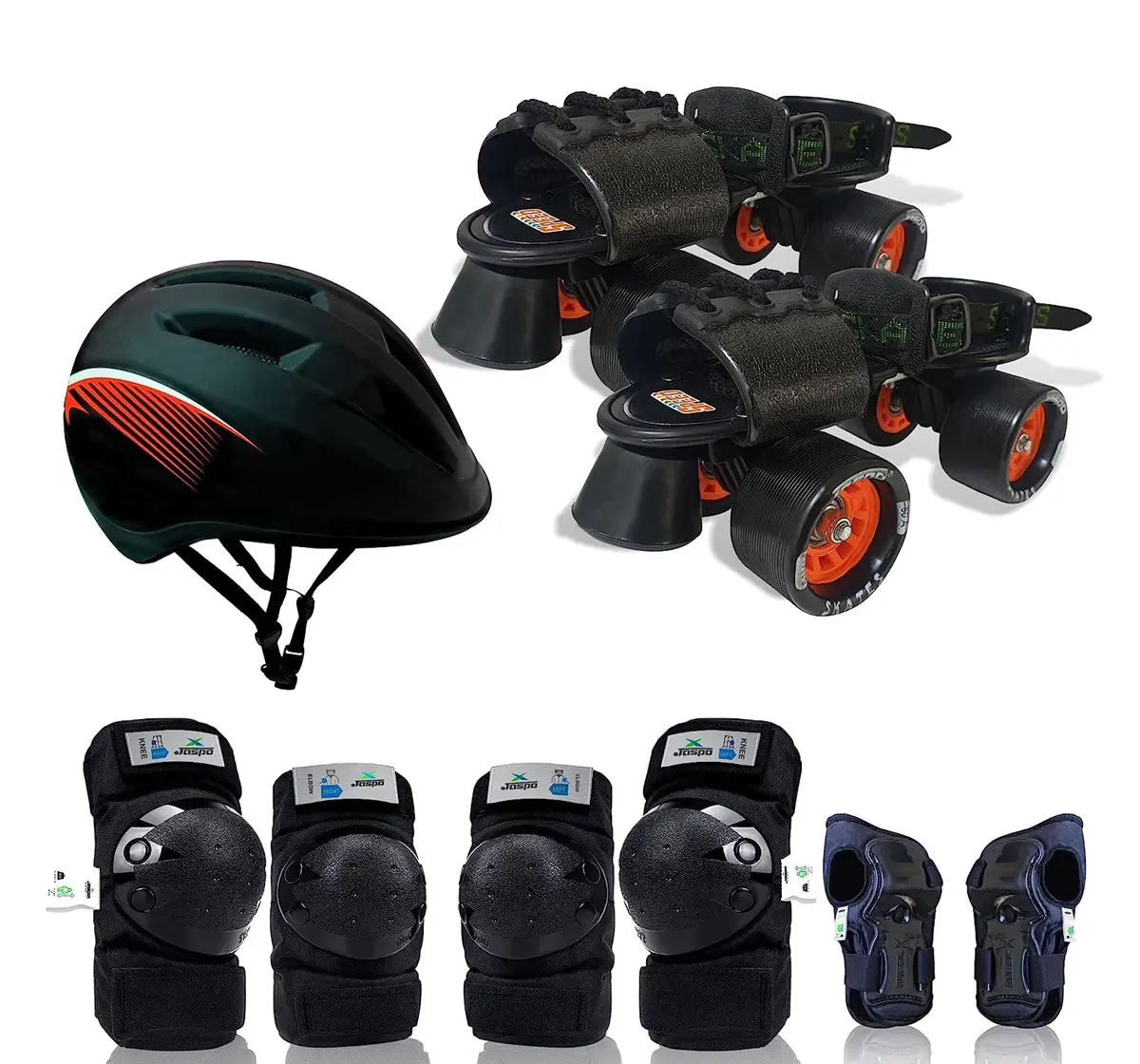 Jaspo Insane Pro Adjustable Roller Blade Speedwheel Skates, 6 to 14 Years