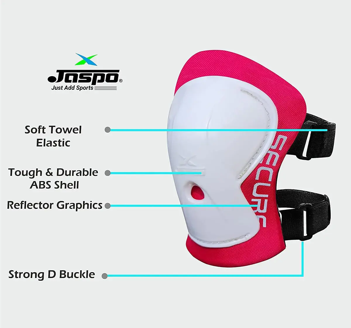 Jaspo Sturdy Sx4 Adjustable Multisport Helmet & Other Accessories For Skateboarding, Skating & Cycling, Large, Pink, 4 to 14 Years