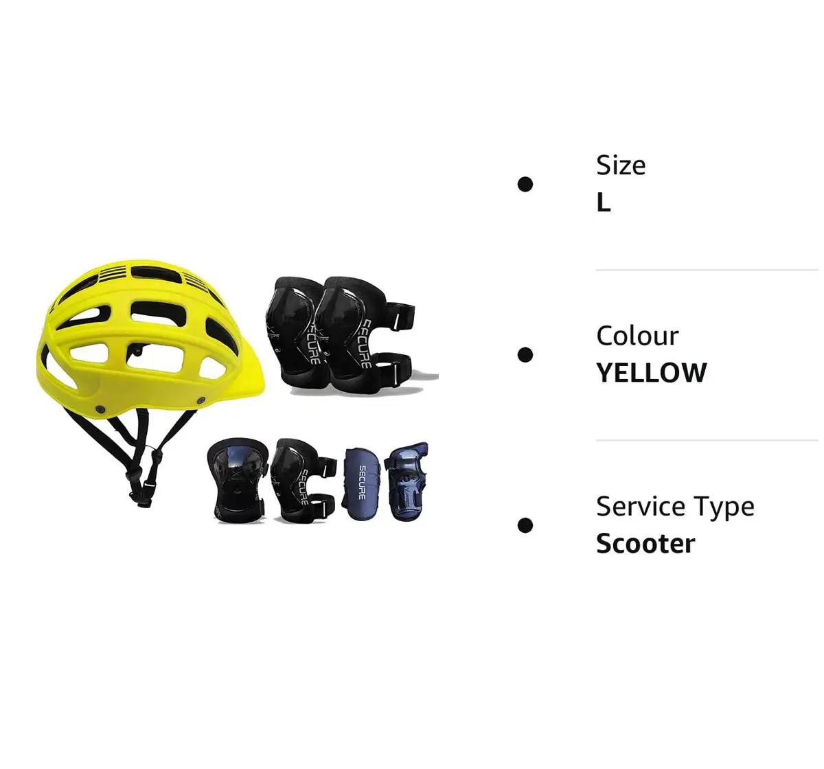 Jaspo Sturdy Sx4 Adjustable Multisport Helmet & Other Accessories For Skateboarding, Skating & Cycling, Medium, Yellow, 4 to 14 Years