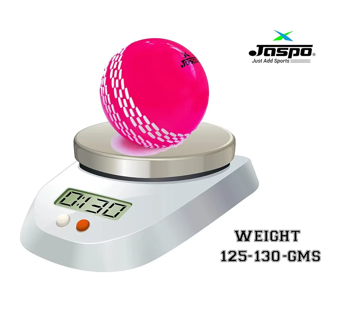 Jaspo Synthetic Rubber T20 Plus Practice Cricket Ball/Wind Balls, 130 Gms, Pack of 6, 5Y+