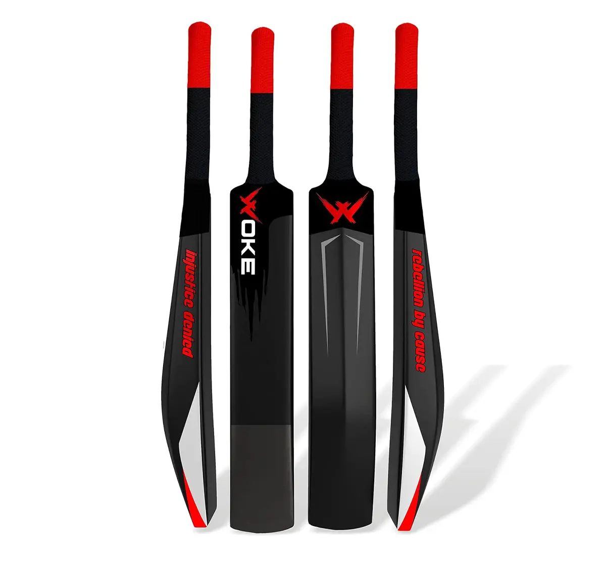 Jaspo Woke Stalwart Heavy Duty Plastic Cricket Bat, Full Size, 34 X 4.5Inches, 8Y+