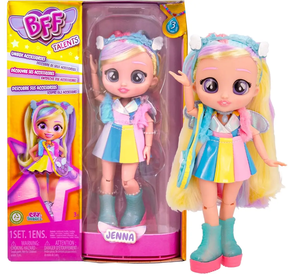 Best Friends Forever Series 3 Jenna Fashion Play Doll, 3Y+