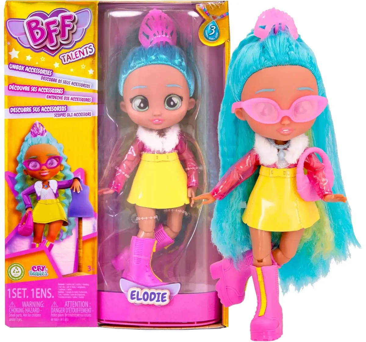 Best Friends Forever Series 3 Elodie Fashion Play Doll, 3Y+