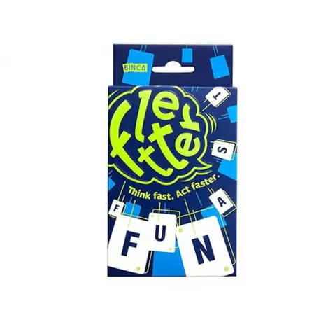 Binca Fletter Word Game, Fast & Fun Family Vocabulary Game for Kids, 8Y+, 2-4 Players