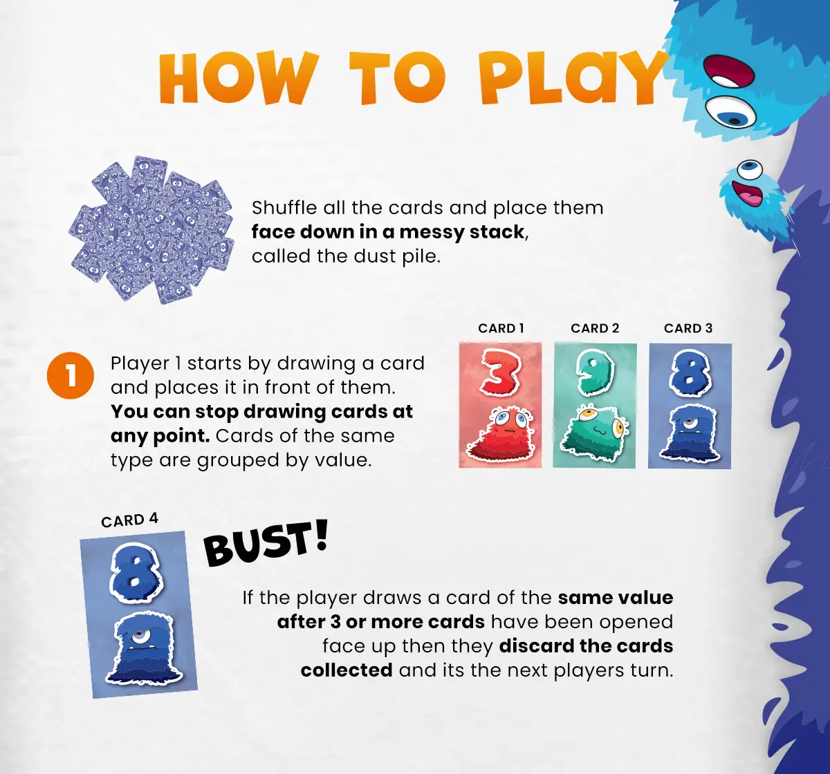 Binca Pelusas A Push Your Luck Card Game For Kids, 8Y+, 2-6 Players 