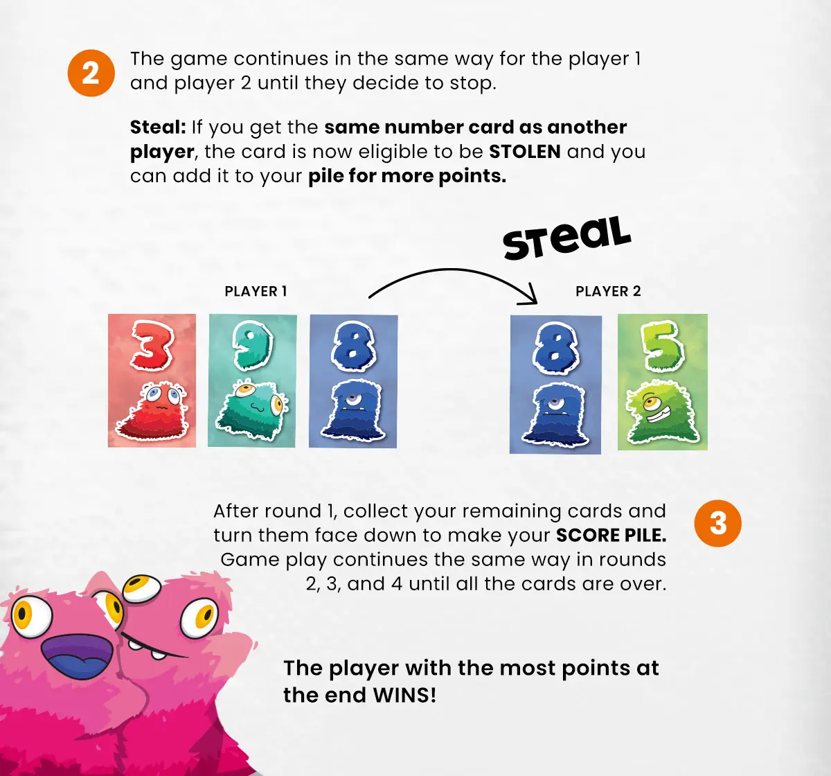 Binca Pelusas A Push Your Luck Card Game For Kids, 8Y+, 2-6 Players 