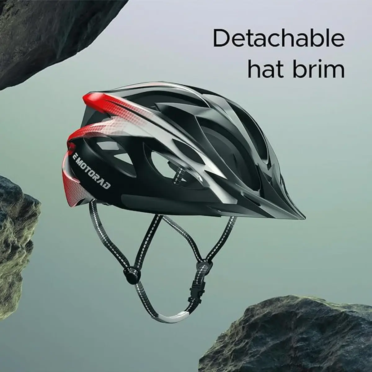 EMotorad Cooling 18 Vents Slipstream Riders Helmet, Red, 10Y+