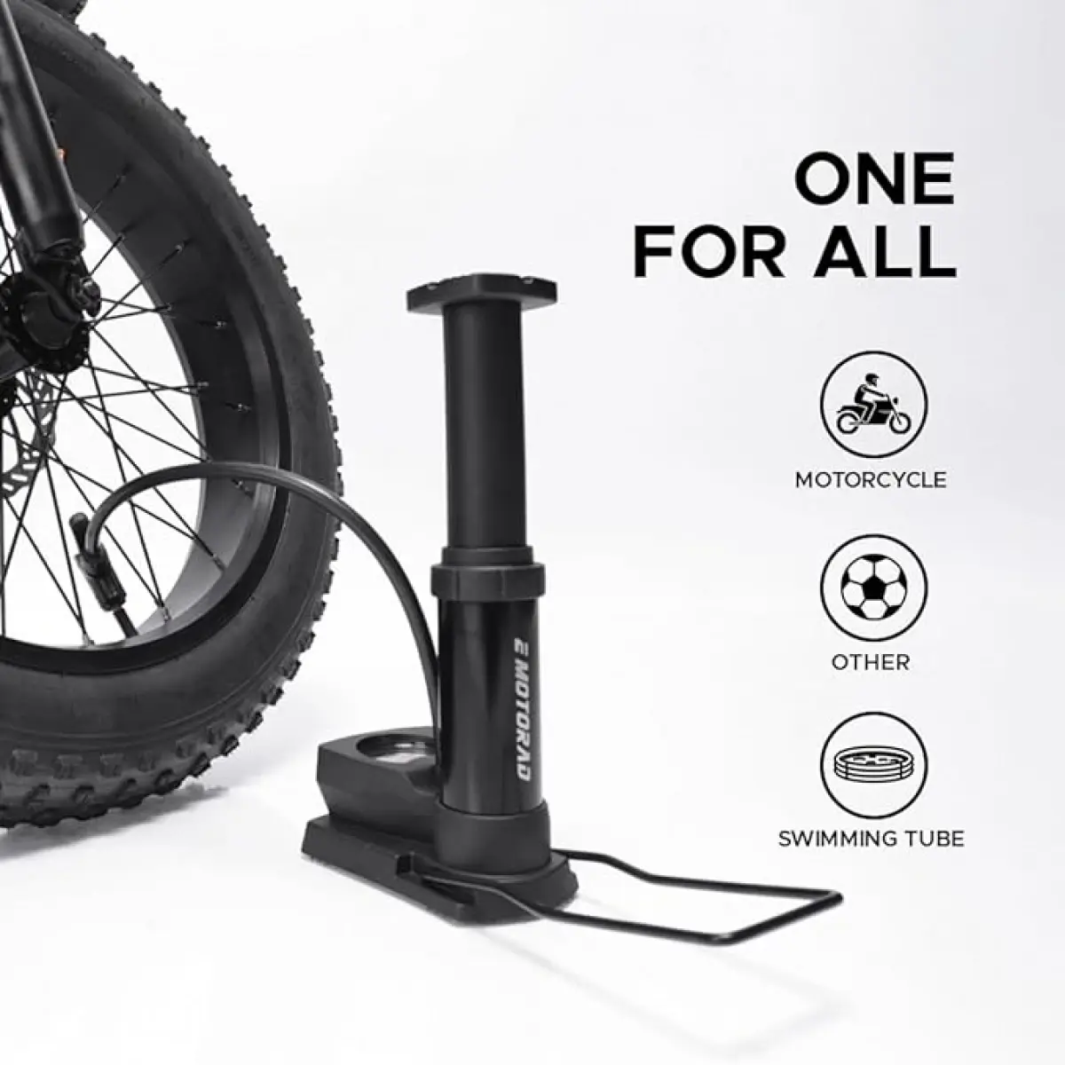 EMotorad Portable High Pressure Mini Air Pump for Car, Bike, Bicycles, 10Y+