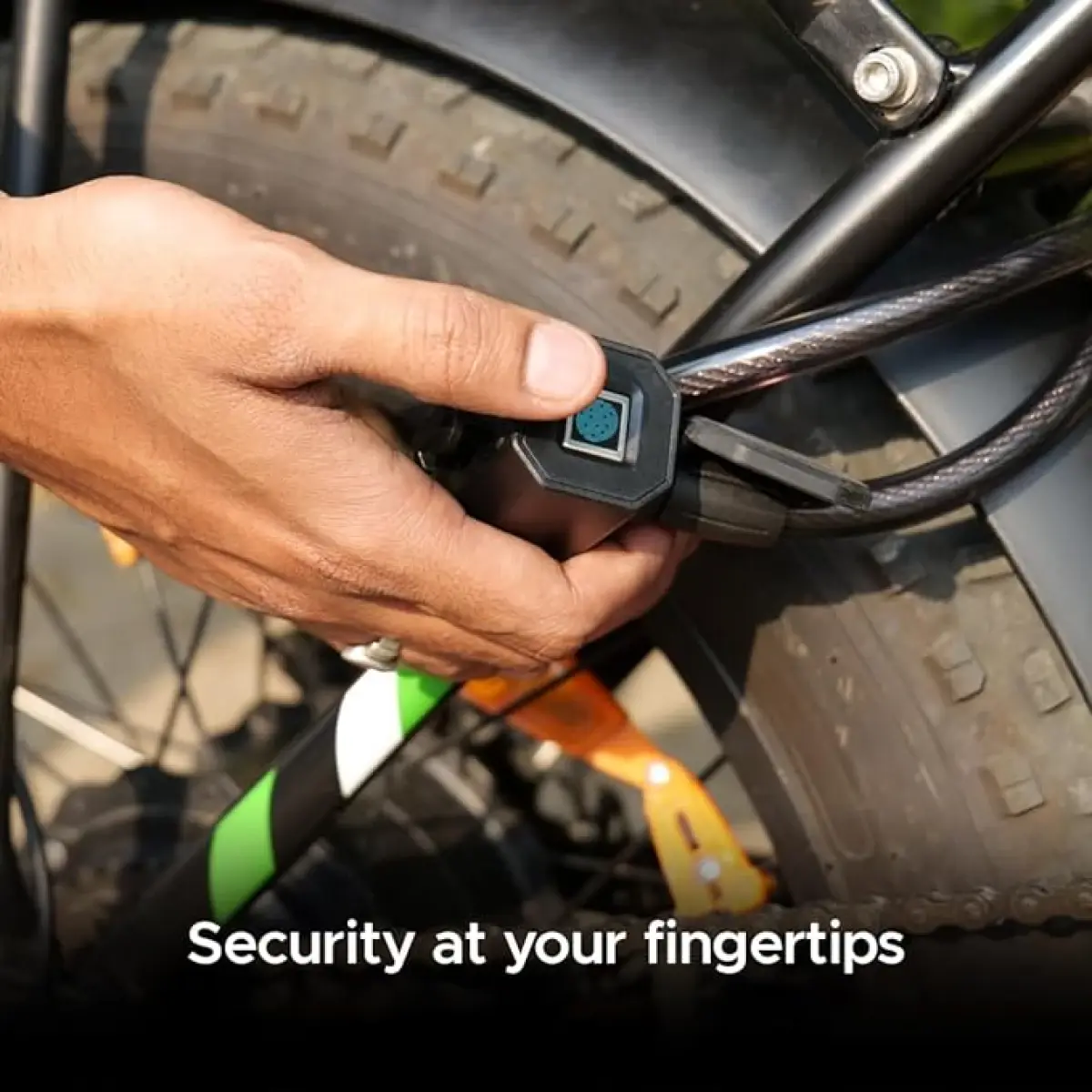 EMotorad Rechargeable Biometric Fingerprint Defender Smartlock, 10Y+