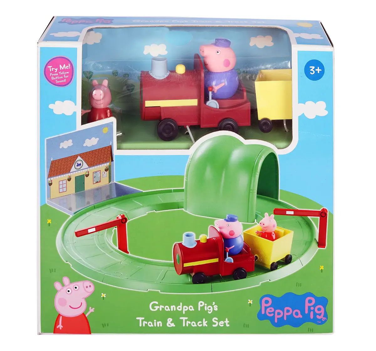 Peppa Pig Grandpa's Train and Track Playset with Sound Effects, 3Y+