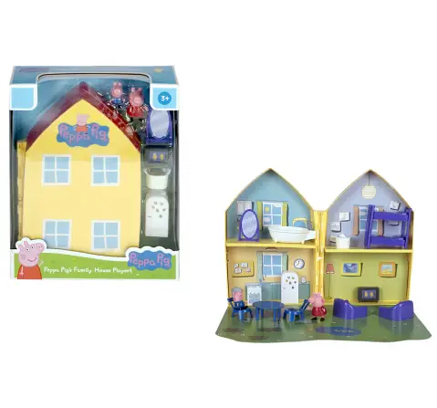 Peppa Pig's Family House Playset, Includes Peppa Pig and George figures, 3Y+