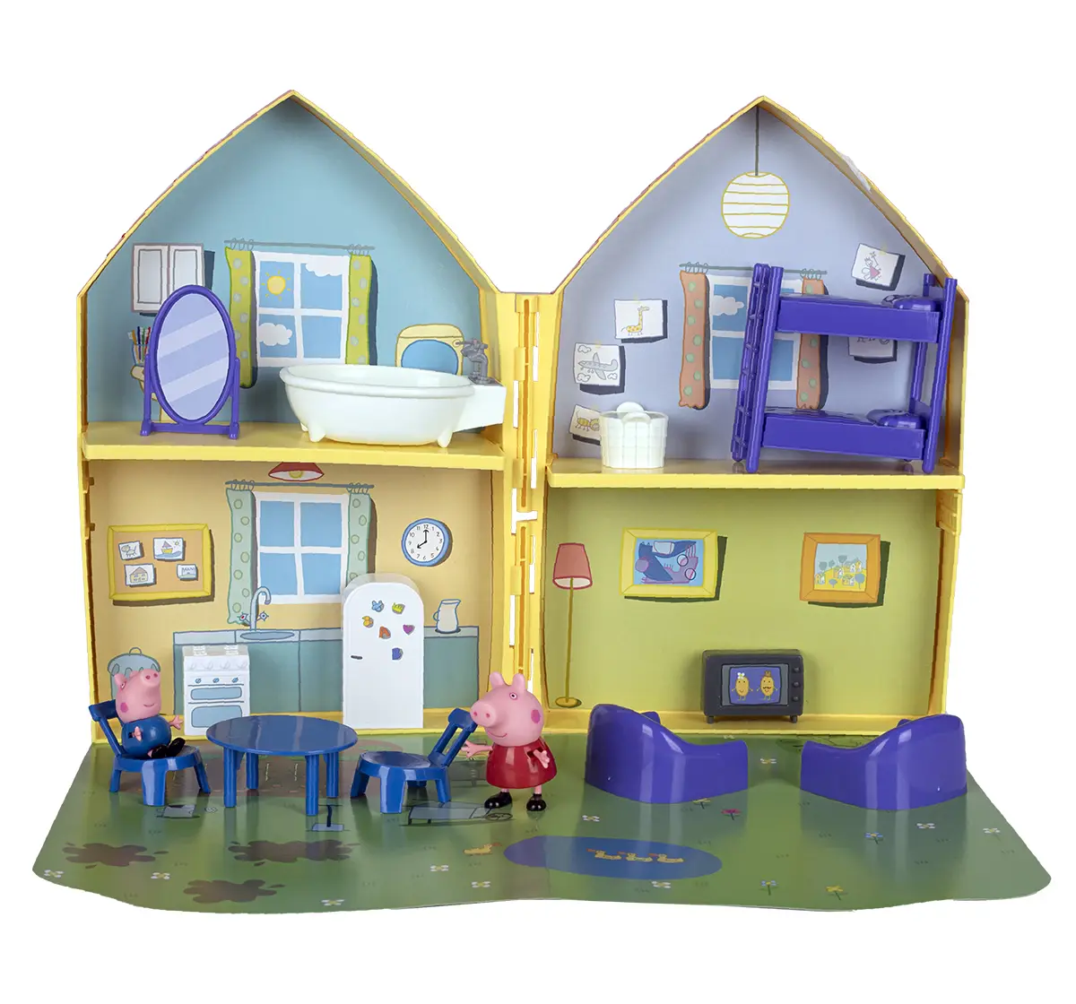 Peppa Pig's Family House Playset, Includes Peppa Pig and George figures, 3Y+