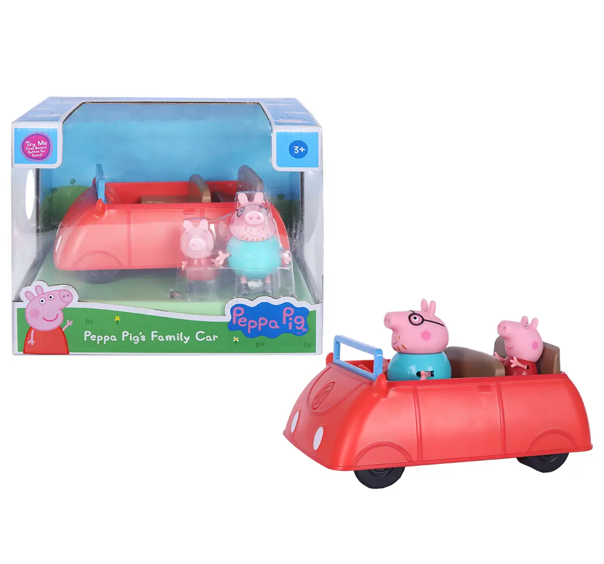 Peppa Pig Peppa's Family Red Car with Sound Effects, 3Y+