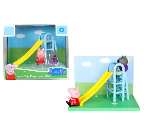 Peppa Pig's Playground Slide Themed Preschool Toy with Peppa Pig and Danny Dog, 3Y+