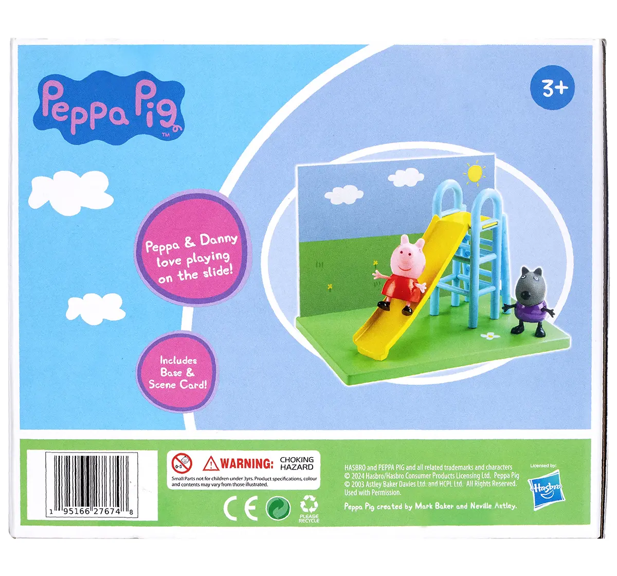 Peppa Pig's Playground Slide Themed Preschool Toy with Peppa Pig and Danny Dog, 3Y+