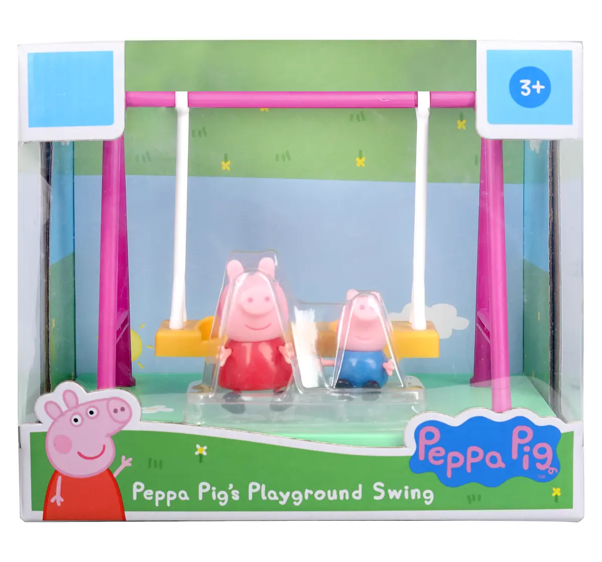 Peppa Pig's Playground Swing Themed Preschool Toy with Peppa Pig and George, 3Y+