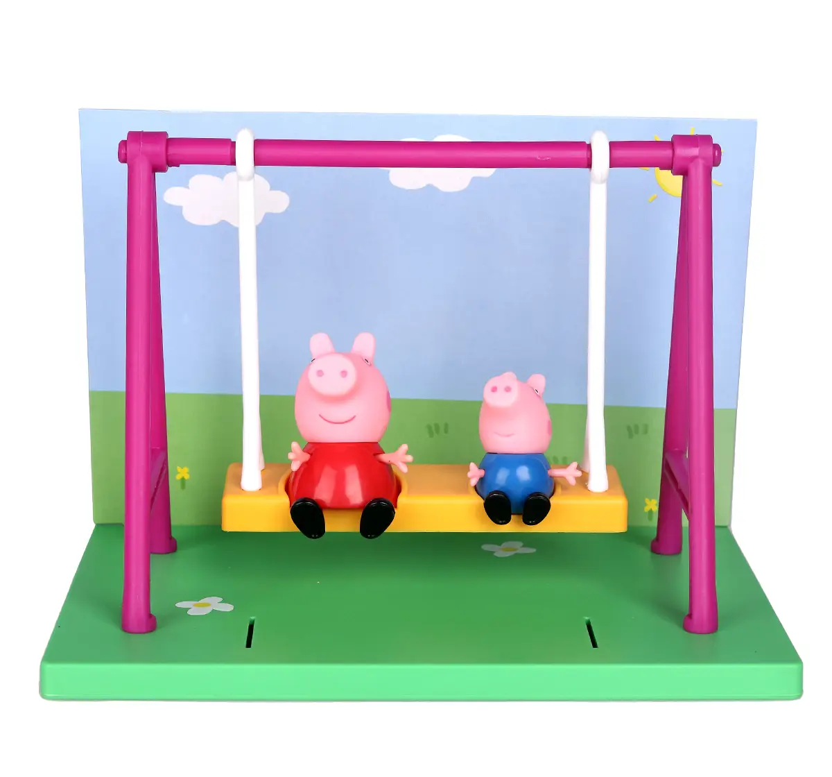 Peppa Pig's Playground Swing Themed Preschool Toy with Peppa Pig and George, 3Y+