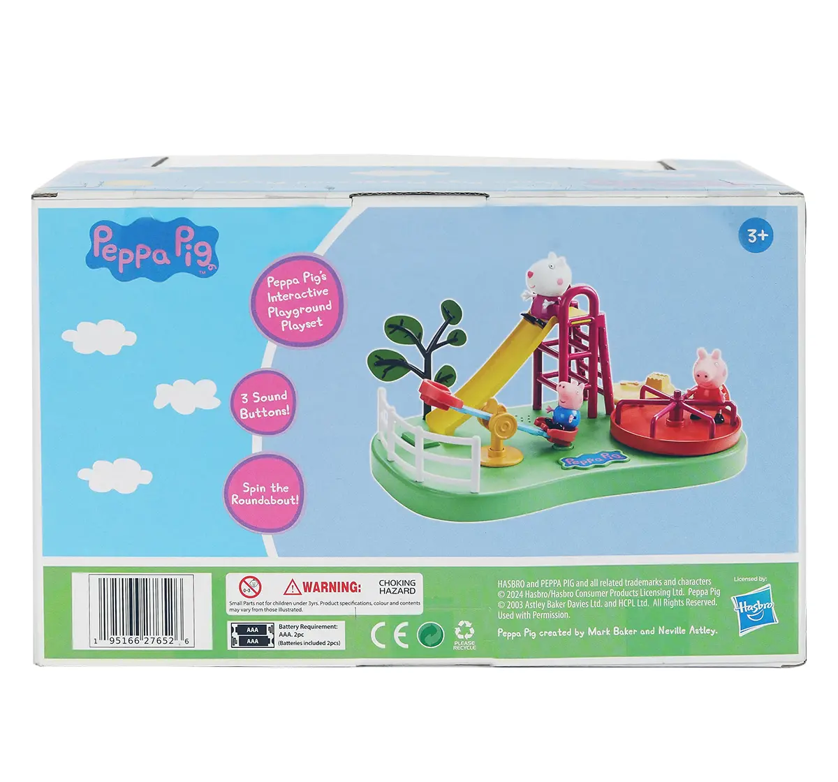 Peppa Pig Peppa's Playground Playset with Sound Effects, 3Y+