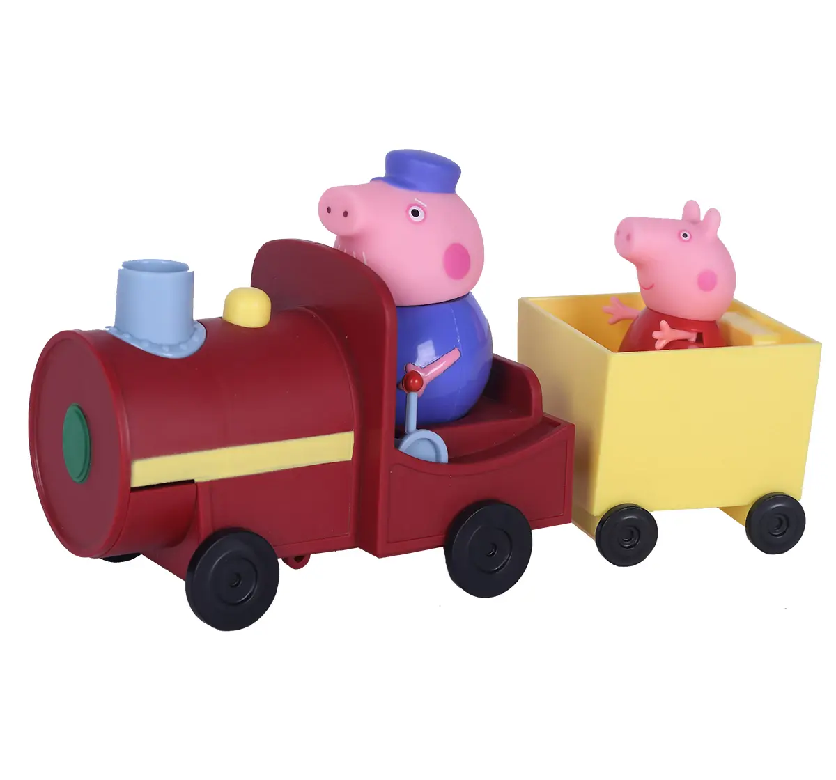 Peppa Pig Grandpa's Train and Carriage Playset, Includes 2 Figures, 3Y+