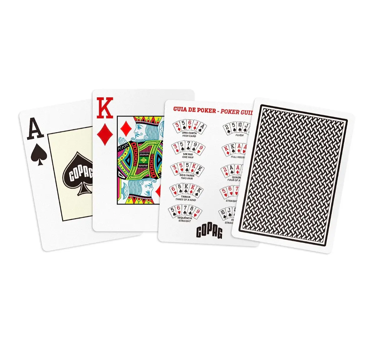 Parksons Copag Texas Hold'Em, 100% PVC Playing Cards, Assorted, Black & Burgundy, Pack Of 1, 14Y+