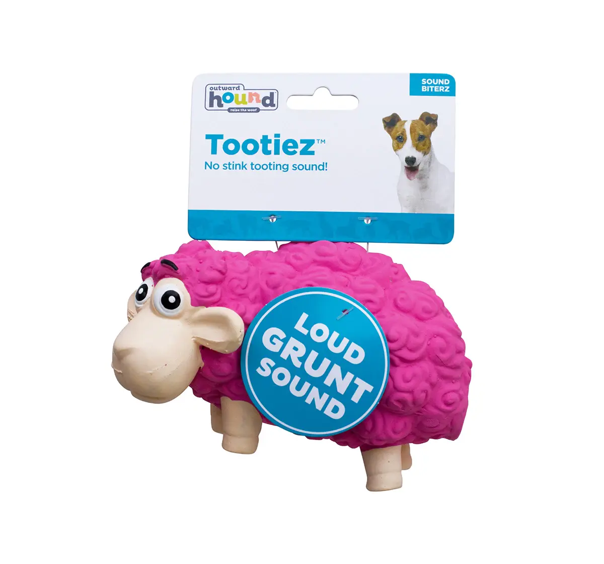 Outward Hound Tootiez Sheep Latex Rubber Dog Toy, Small, 14 cm X 7 cm