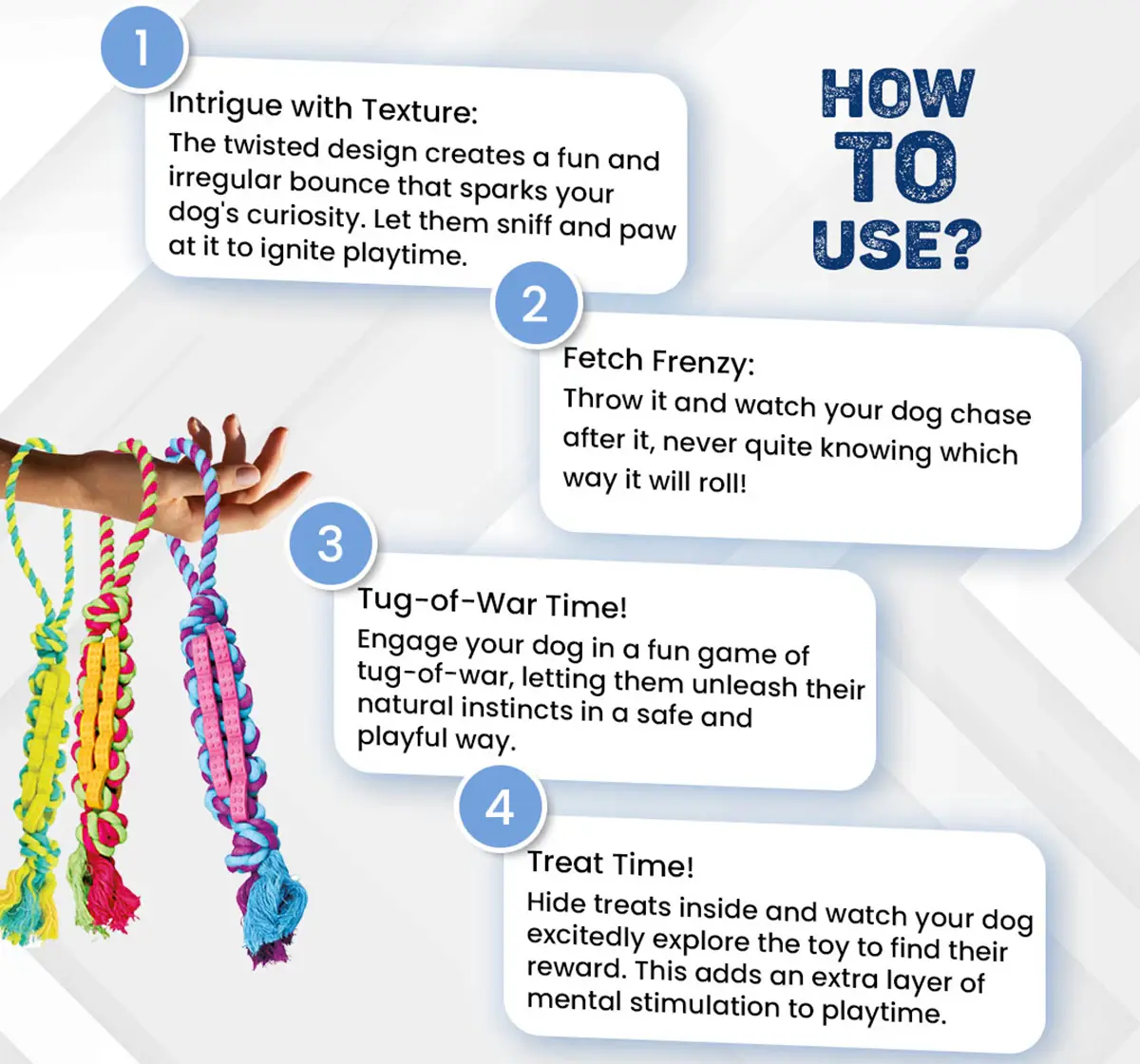 Trixie Twisted Stick, Toys for Pets, 37 cm