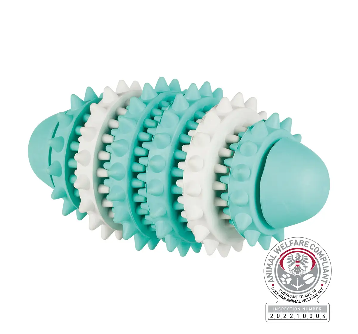 Trixie Denta Fun Rugby Ball for Pets, 15 cm