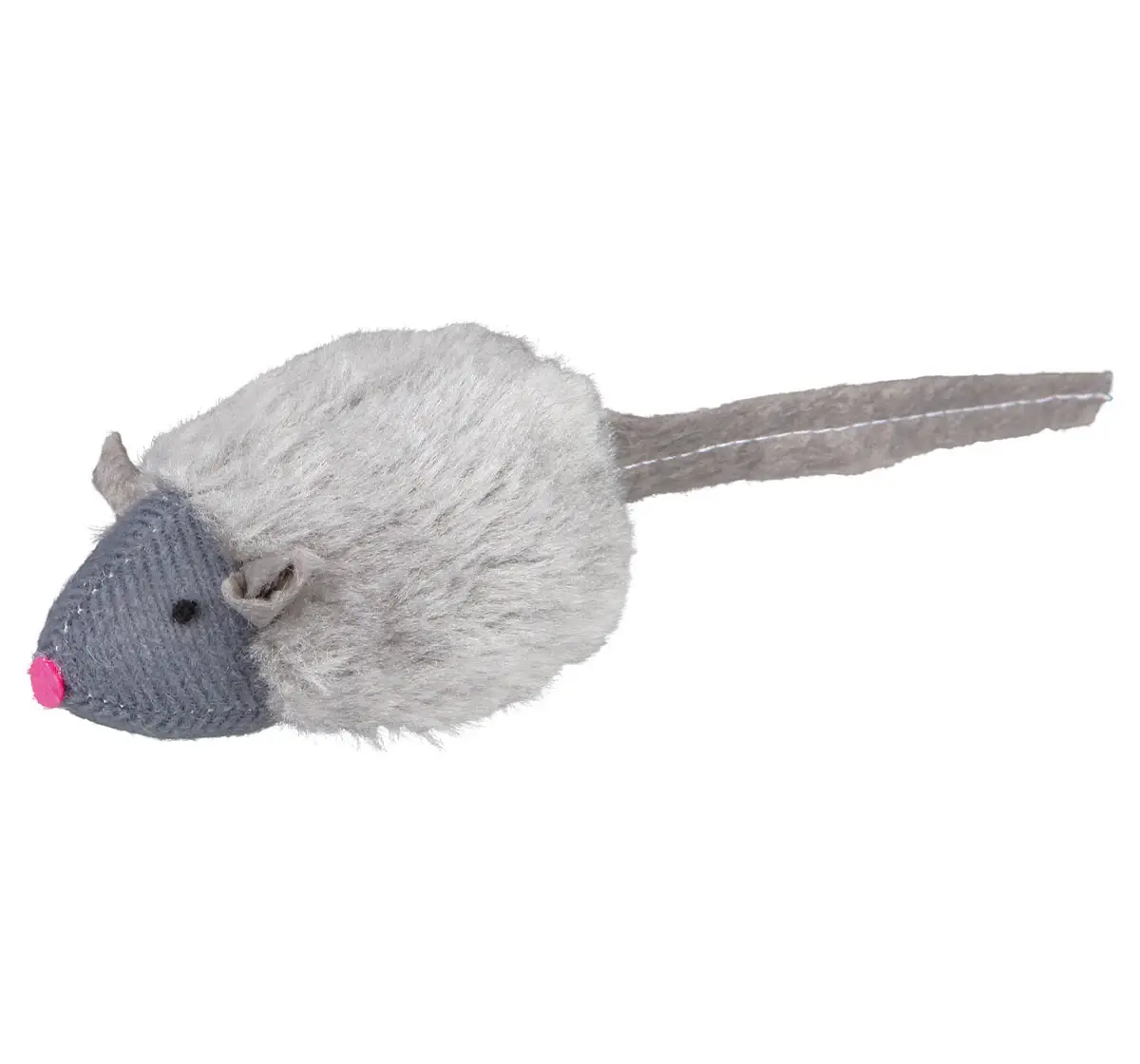 Trixie Plush Mouse With Sound & Microchip, 6 cm
