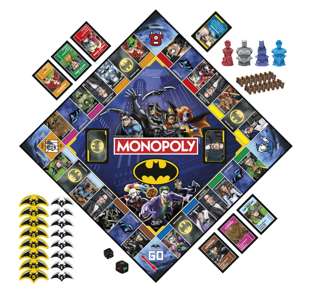 Hasbro Gaming Monopoly Batman Edition Board Game, 8Y+, 2 to 4 Players