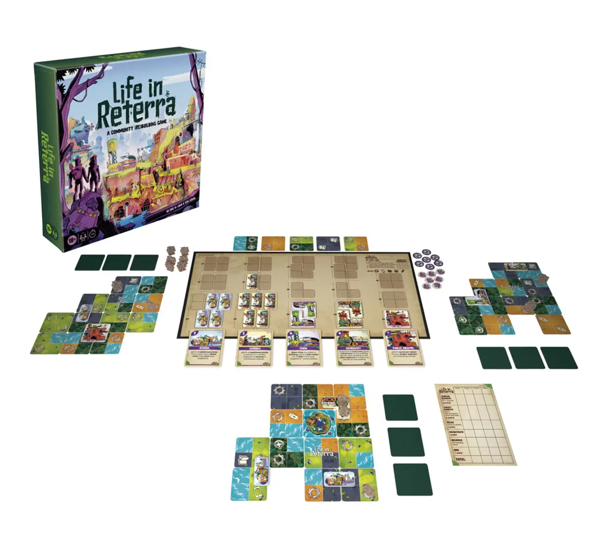 Hasbro Gaming Life in Reterra Strategy Board Game, 10Y+, 2 to 4 Players