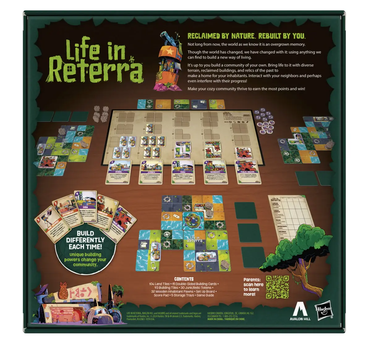 Hasbro Gaming Life in Reterra Strategy Board Game, 10Y+, 2 to 4 Players